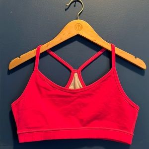 lululemon power y bra hot pink size 10